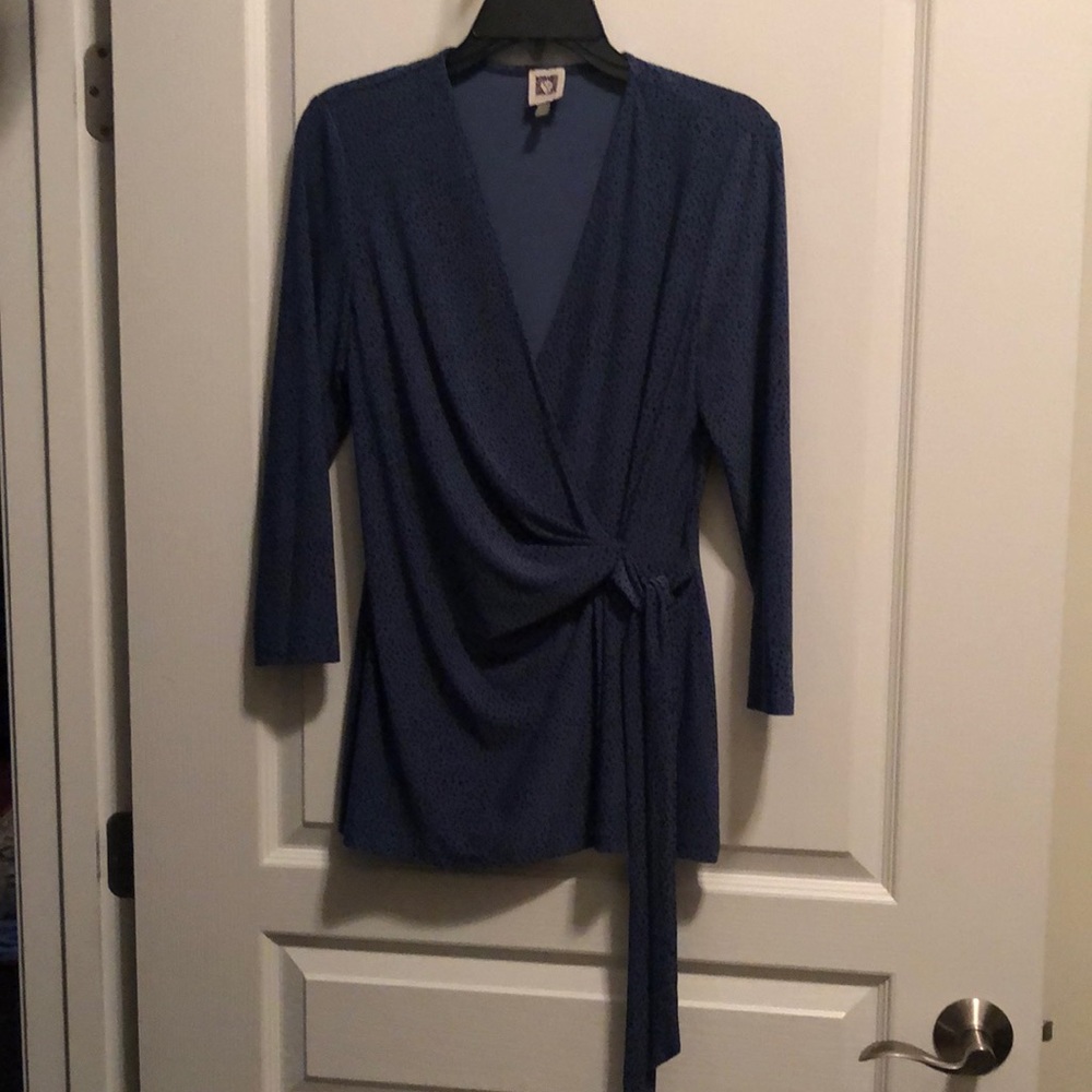 Anne Klein 3/4 Length Sleeved Blouse Top